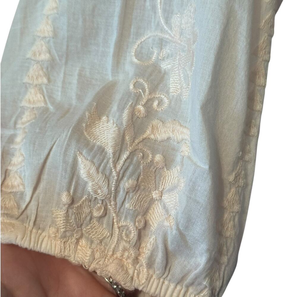 J. Jill Light Blush Embroidered Tunic Top - Picture 3 of 10